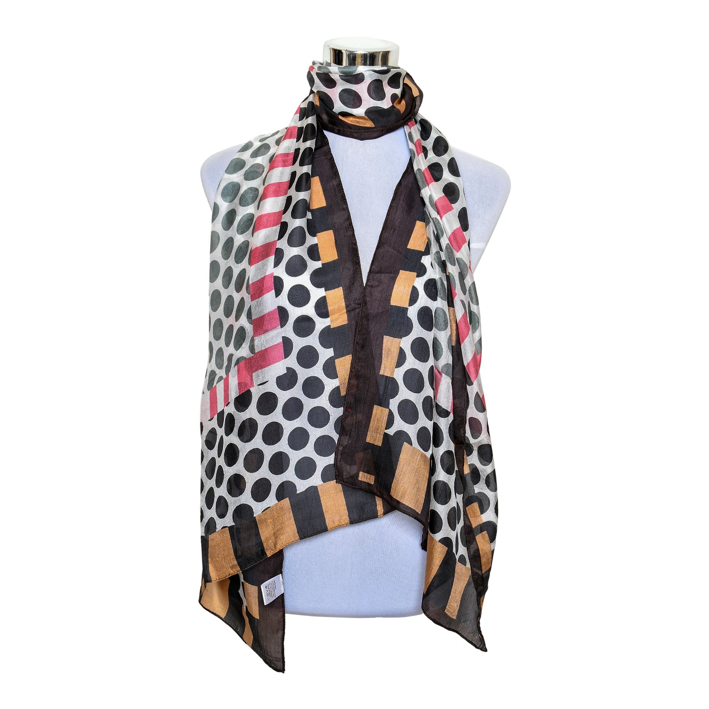 Premium and Soft Quality Printed Scarf Tabby Silk Lightweight MSL208