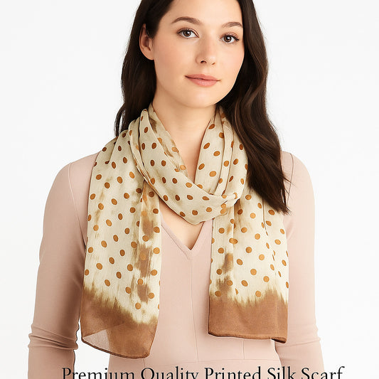 Premium and Soft Quality Printed Scarf Tabby Silk Lightweight MSL211