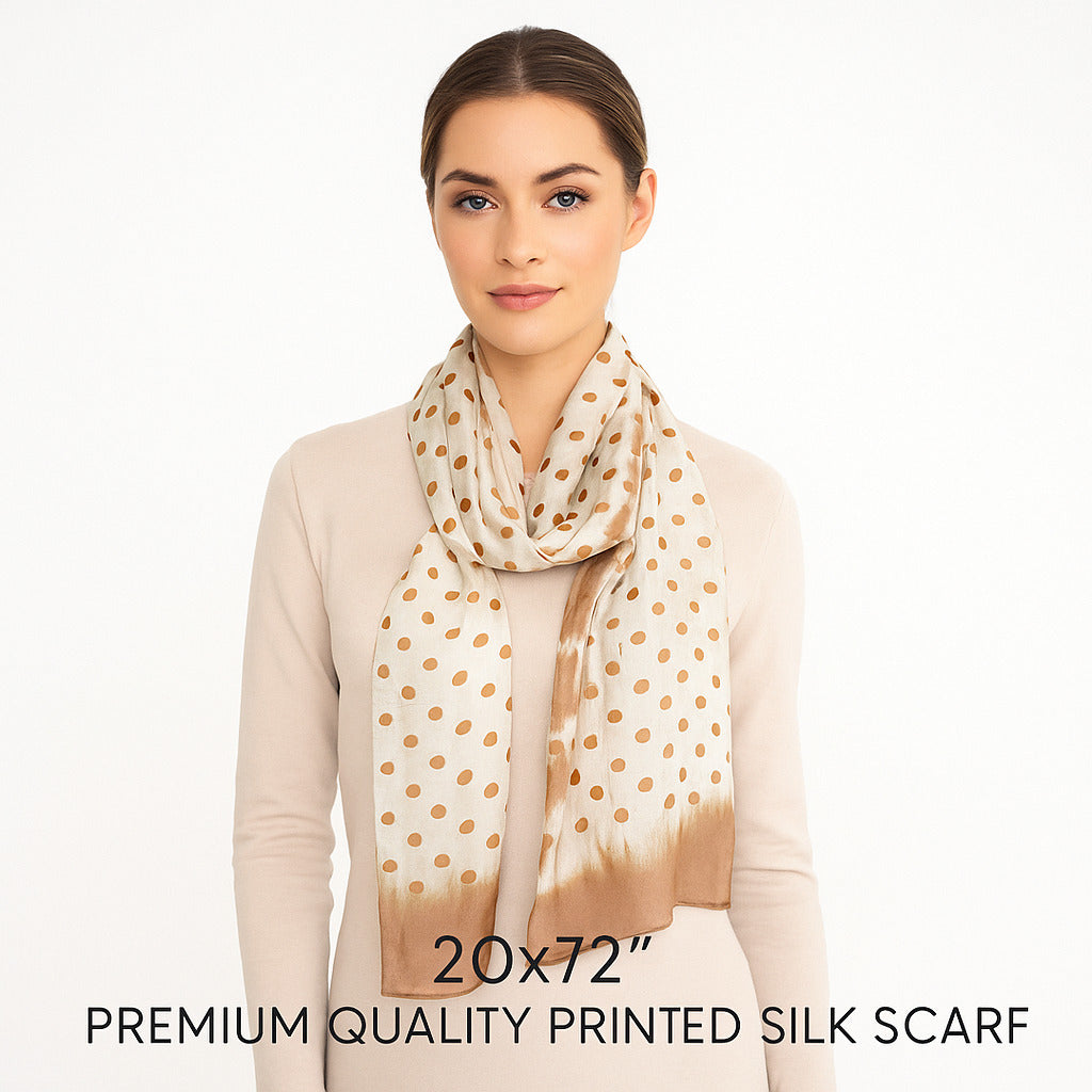 Premium and Soft Quality Printed Scarf Tabby Silk Lightweight MSL211