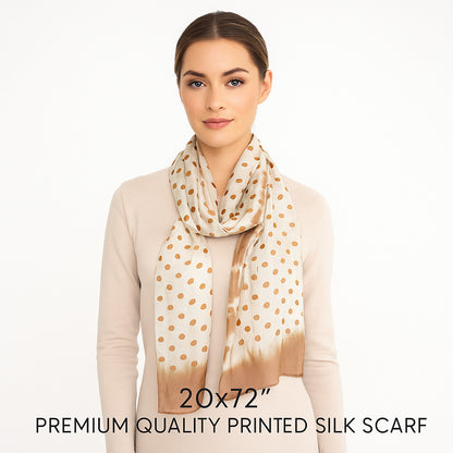 Premium and Soft Quality Printed Scarf Tabby Silk Lightweight MSL211