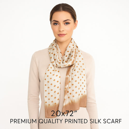 Premium and Soft Quality Printed Scarf Tabby Silk Lightweight MSL211