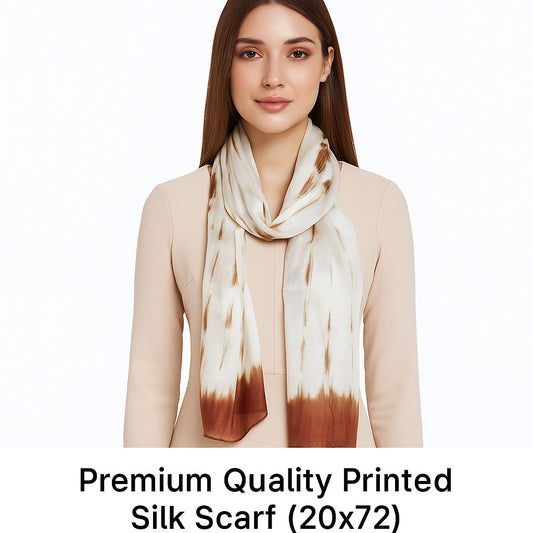 Premium and Soft Quality Printed Scarf Tabby Silk Lightweight MSL212