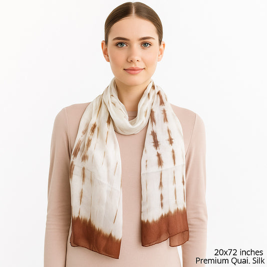 Premium and Soft Quality Printed Scarf Tabby Silk Lightweight MSL212