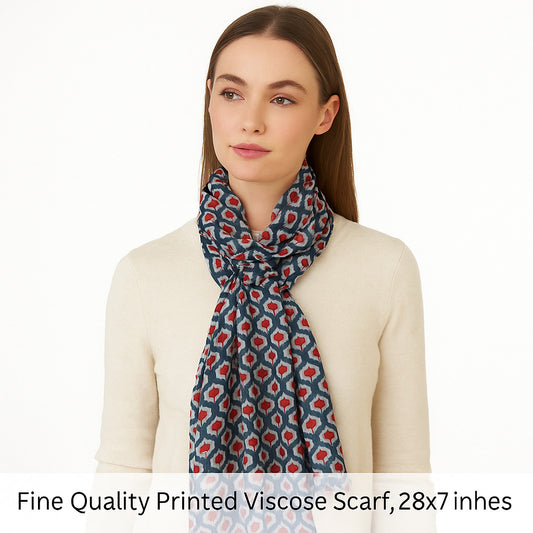 Womens Viscose Print Scarf Lightweight Wraps MV503