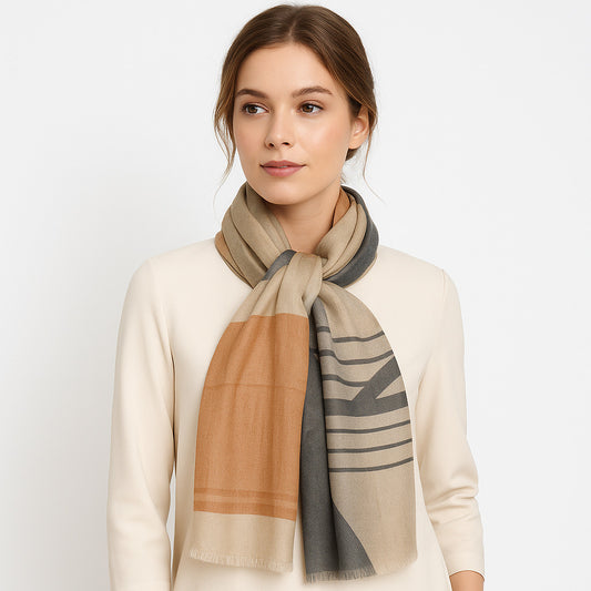 Womens Viscose Print Scarf Lightweight Wraps MV504