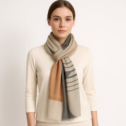 Womens Viscose Print Scarf Lightweight Wraps MV504