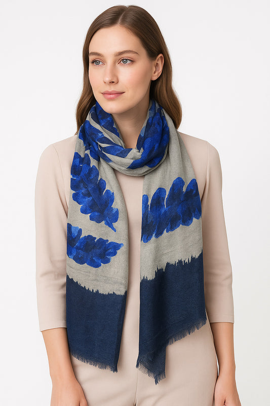 Womens Viscose Print Scarf Lightweight Wraps MV505