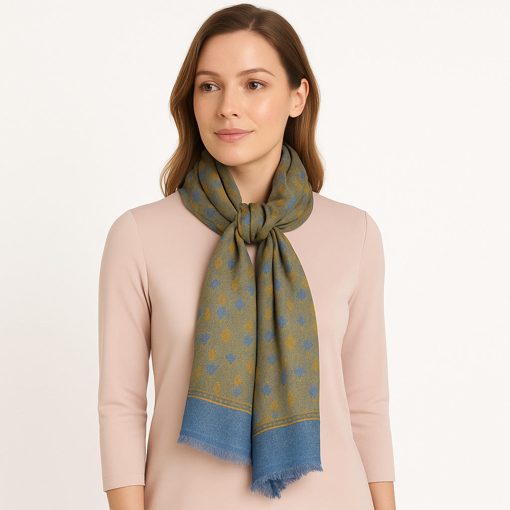 Womens Viscose Print Scarf Lightweight Wraps MV506