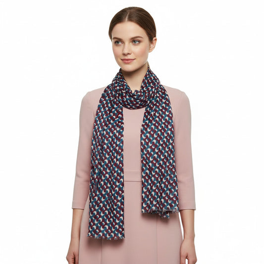 Womens Viscose Print Scarf Lightweight Wraps MV507