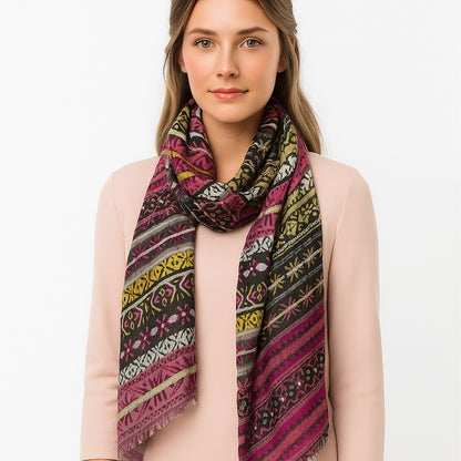 Womens Viscose Print Scarf Lightweight Wraps MV509