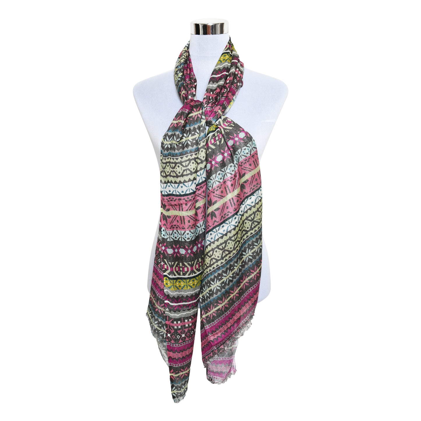 Womens Viscose Print Scarf Lightweight Wraps MV509