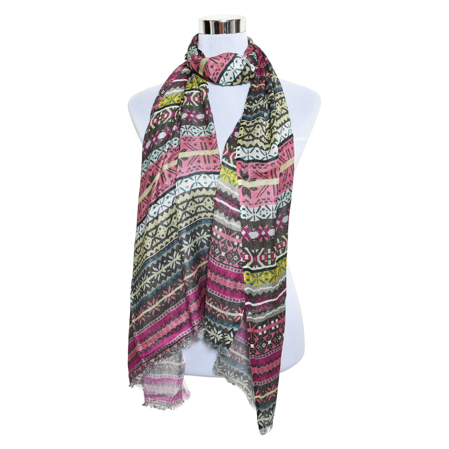 Womens Viscose Print Scarf Lightweight Wraps MV509