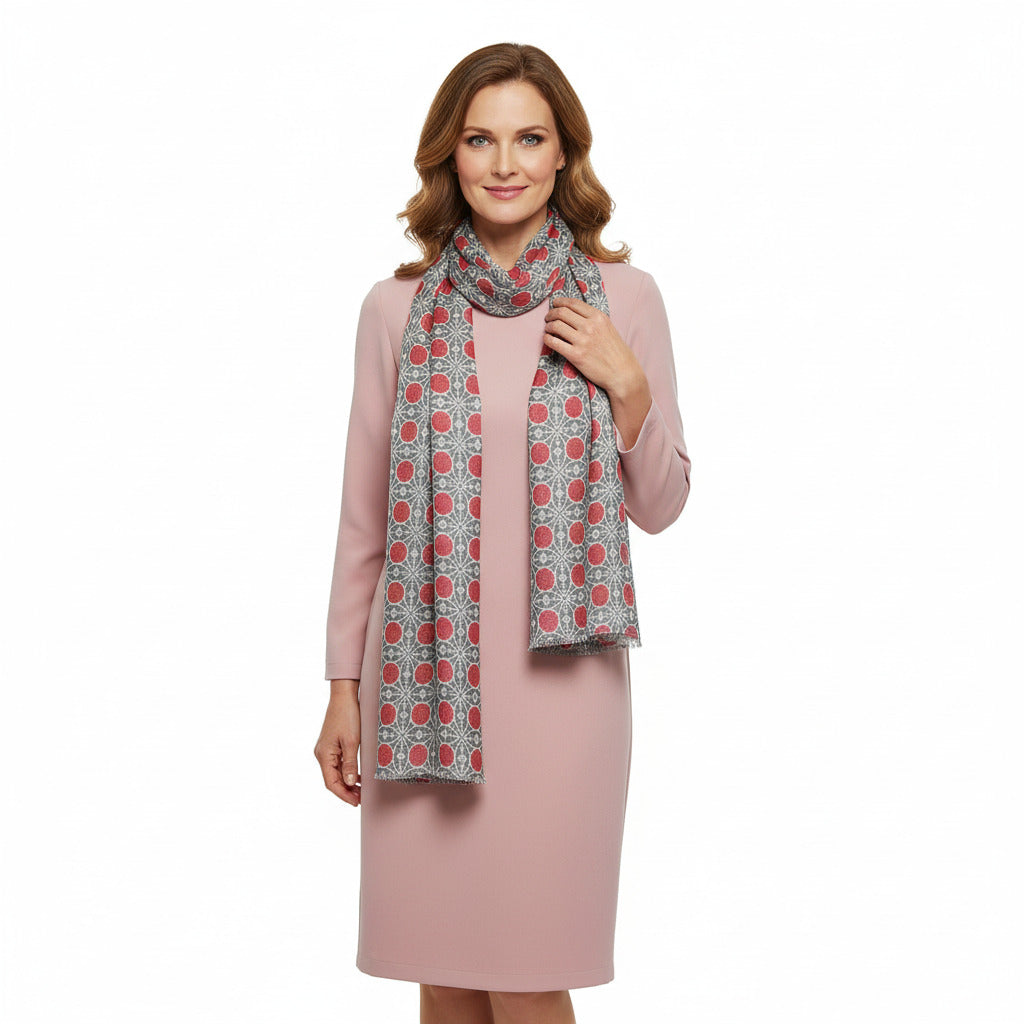 Womens Viscose Print Scarf Lightweight Wraps MV512