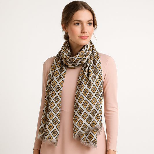 Womens Viscose Print Scarf Lightweight Wraps MV515