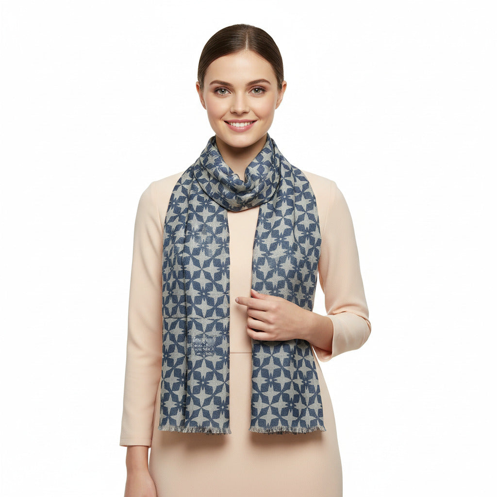 Womens Viscose Print Scarf Lightweight Wraps MV517