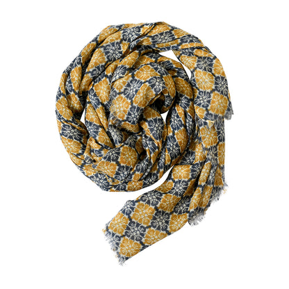 Premium & Soft Quality Printed Scarf Cashmere Wool Lightweight MWL307