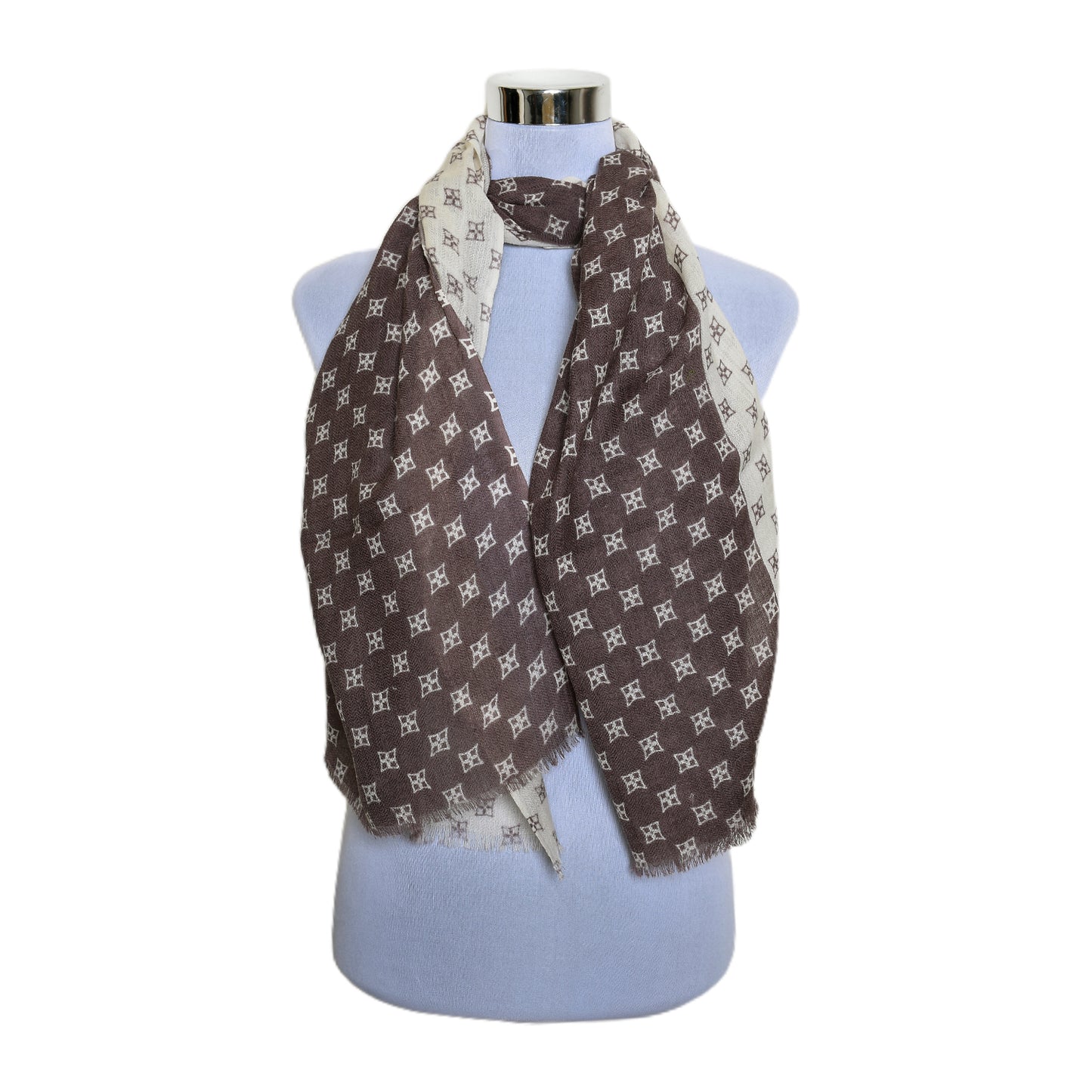 Premium & Soft Quality Printed Scarf Cashmere Wool Lightweight MWL308