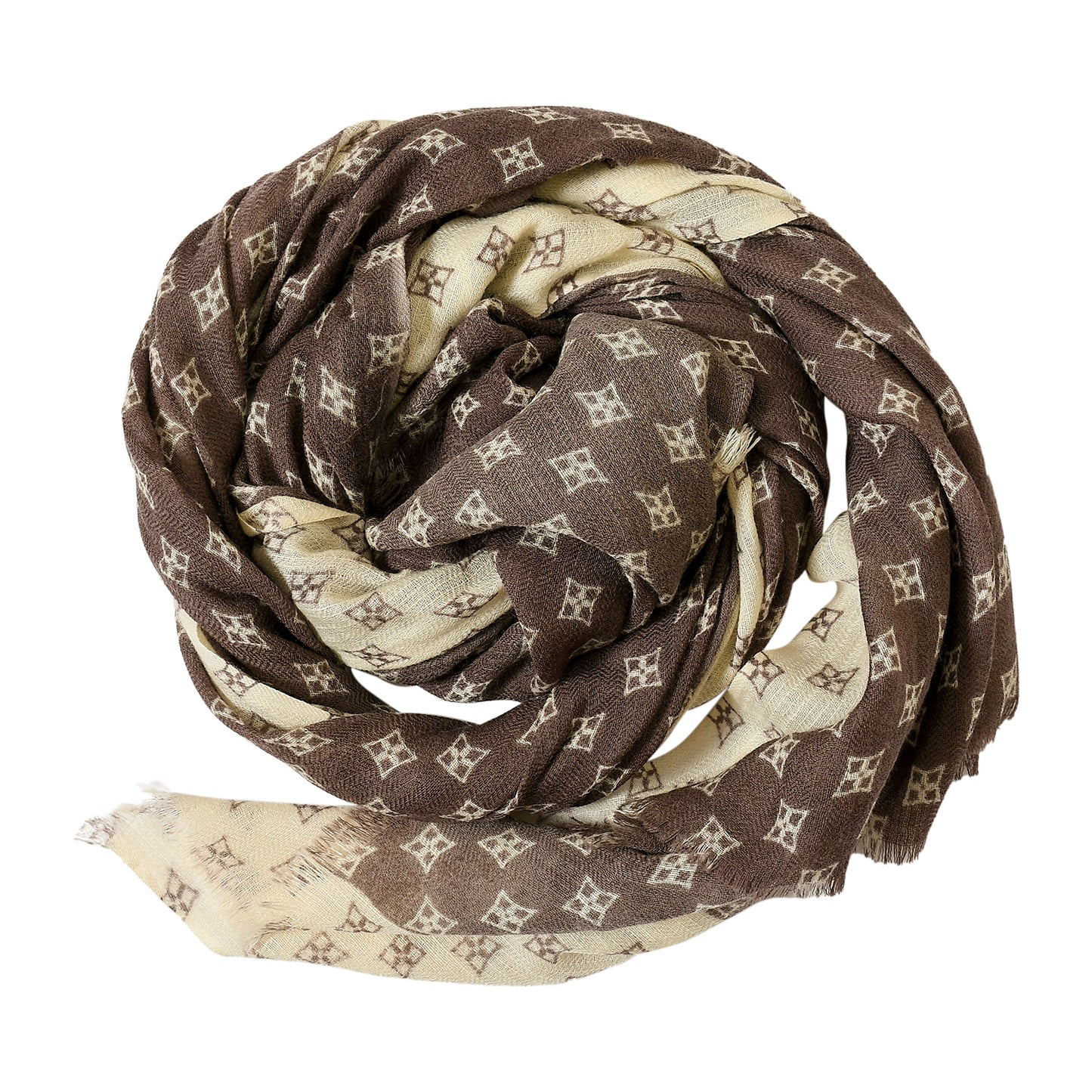 Premium & Soft Quality Printed Scarf Cashmere Wool Lightweight MWL308