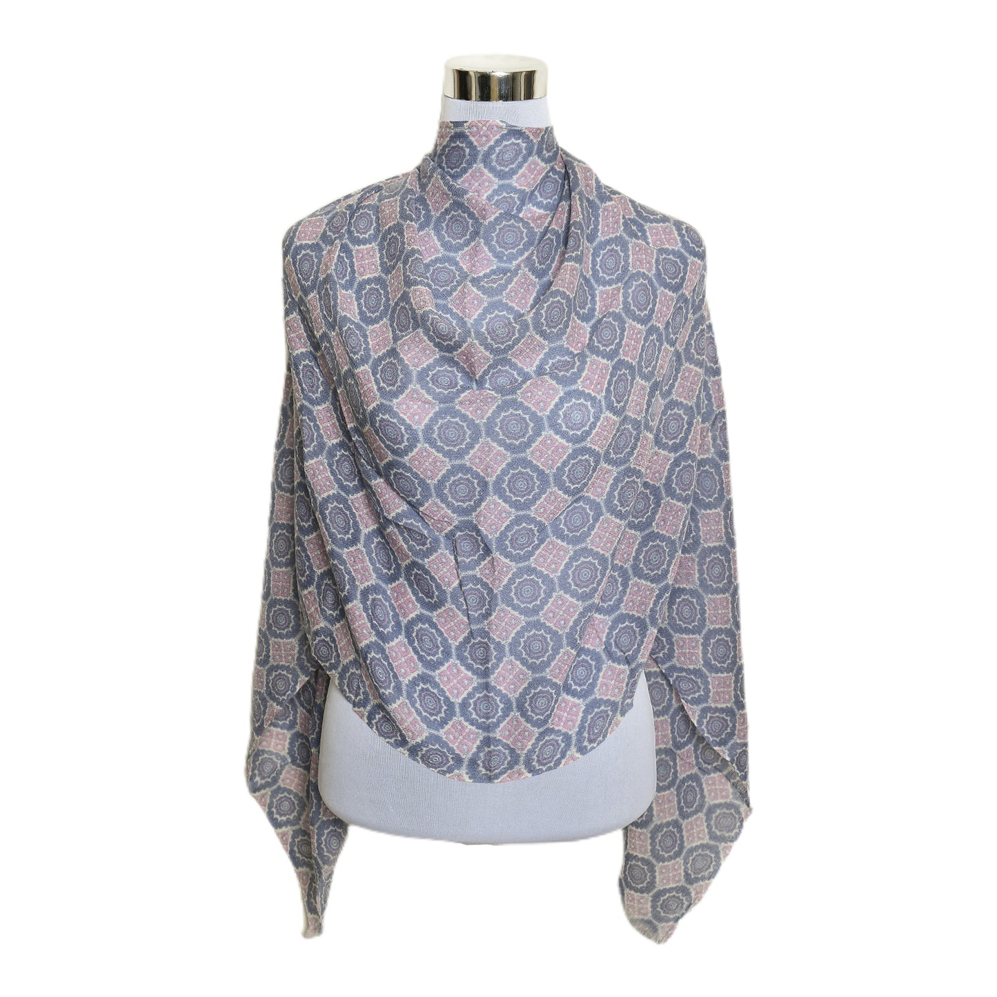 Premium & Soft Quality Printed Scarf Cashmere Wool Lightweight MWL310