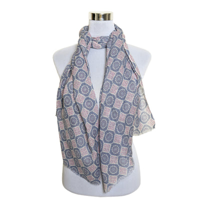 Premium & Soft Quality Printed Scarf Cashmere Wool Lightweight MWL310
