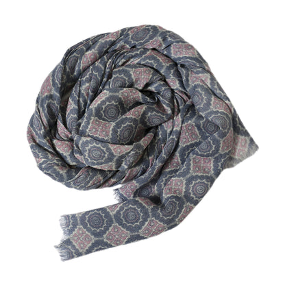 Premium & Soft Quality Printed Scarf Cashmere Wool Lightweight MWL310
