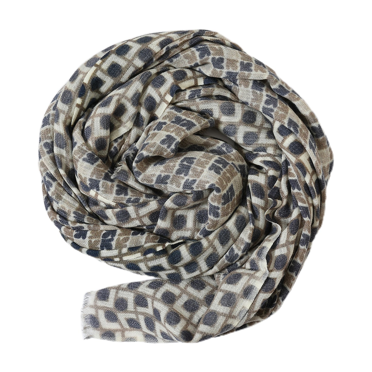 Premium & Soft Quality Printed Scarf Cashmere Wool Lightweight MWL312