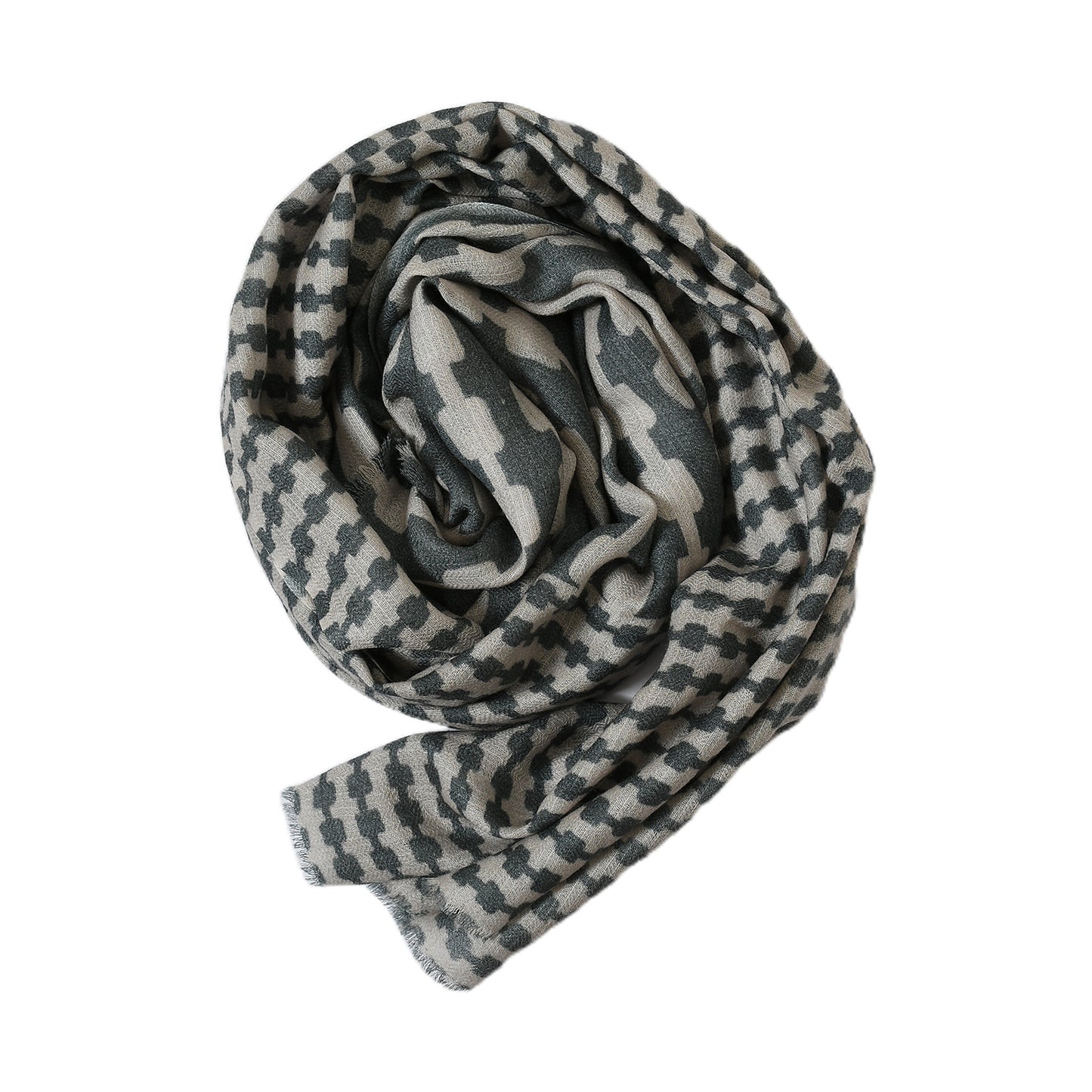 Premium & Soft Quality Printed Scarf Cashmere Wool Lightweight MWL313