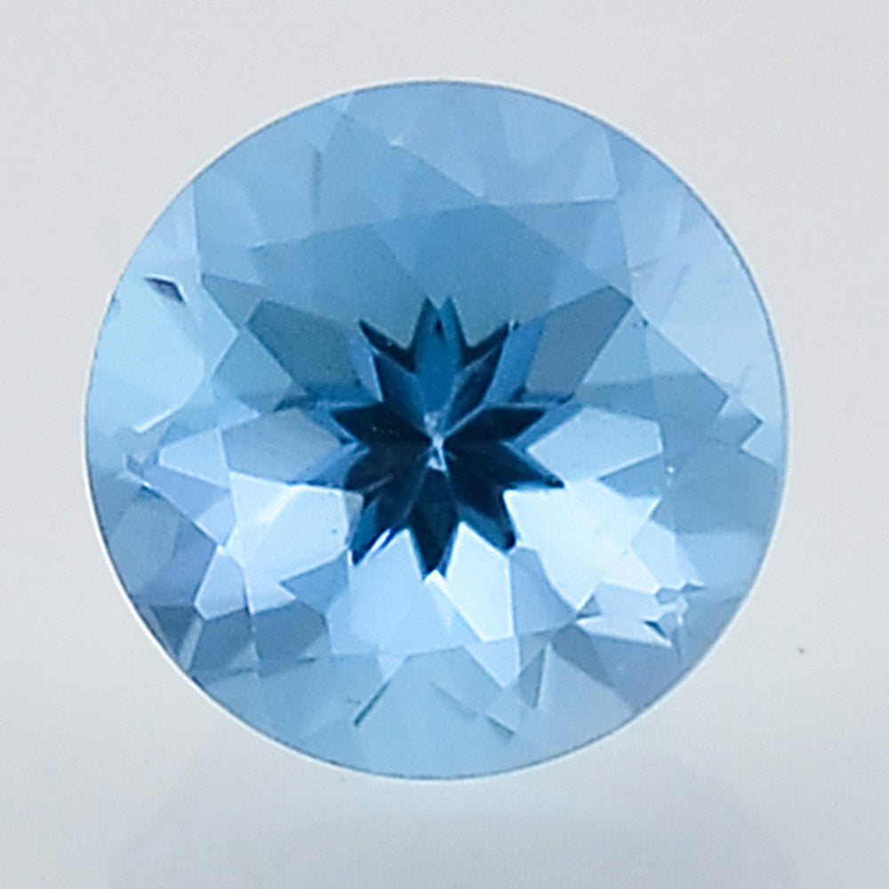 Natural Swiss Blue Topaz Round Shape Standard Cut Loose Gemstone SBT1001
