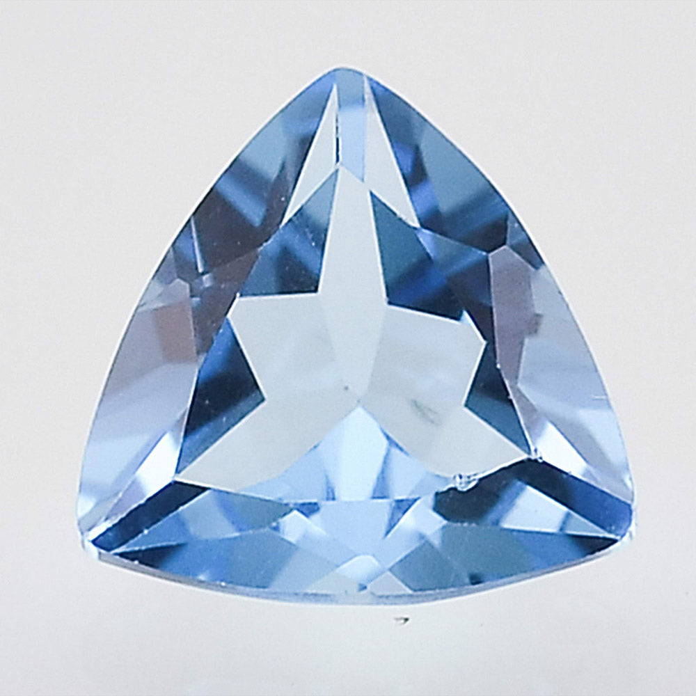 Natural Swiss Blue Topaz Trillion Shape Standard Cut Loose Gemstone SBT1012