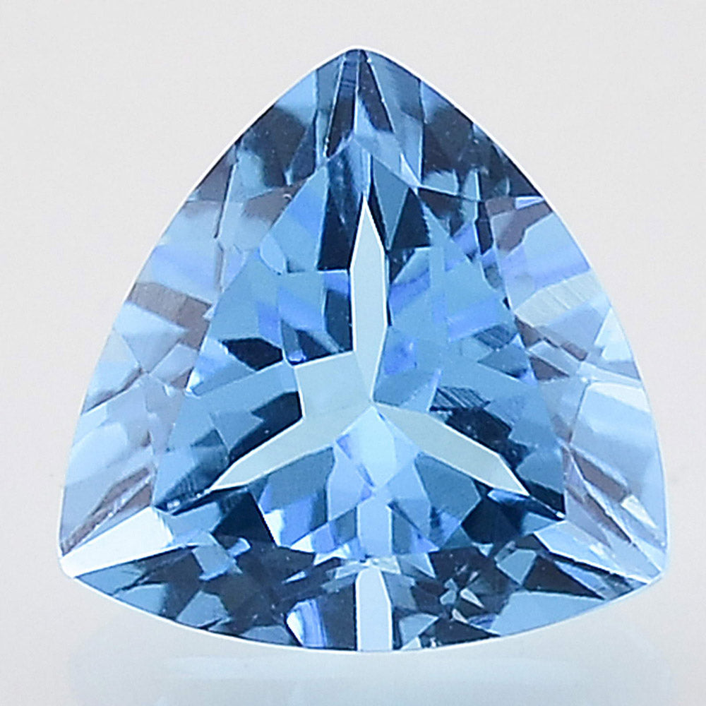 Natural Swiss Blue Topaz Trillion Shape Standard Cut Loose Gemstone SBT1012