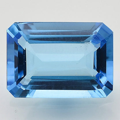 Natural Swiss Blue Topaz Octagon Shape Standard Cut Loose Gemstone SBT1023