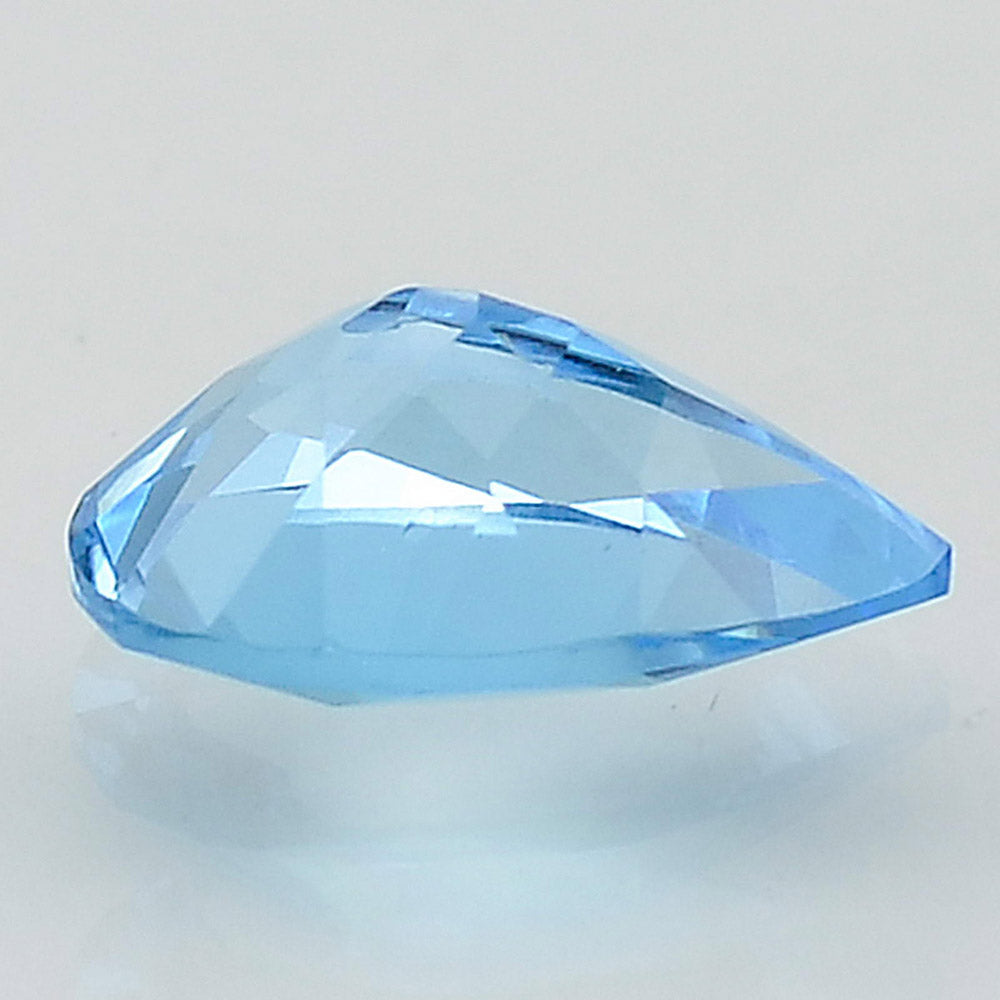 Natural Swiss Blue Topaz Pears Shape Standard Cut Loose Gemstone SBT1029