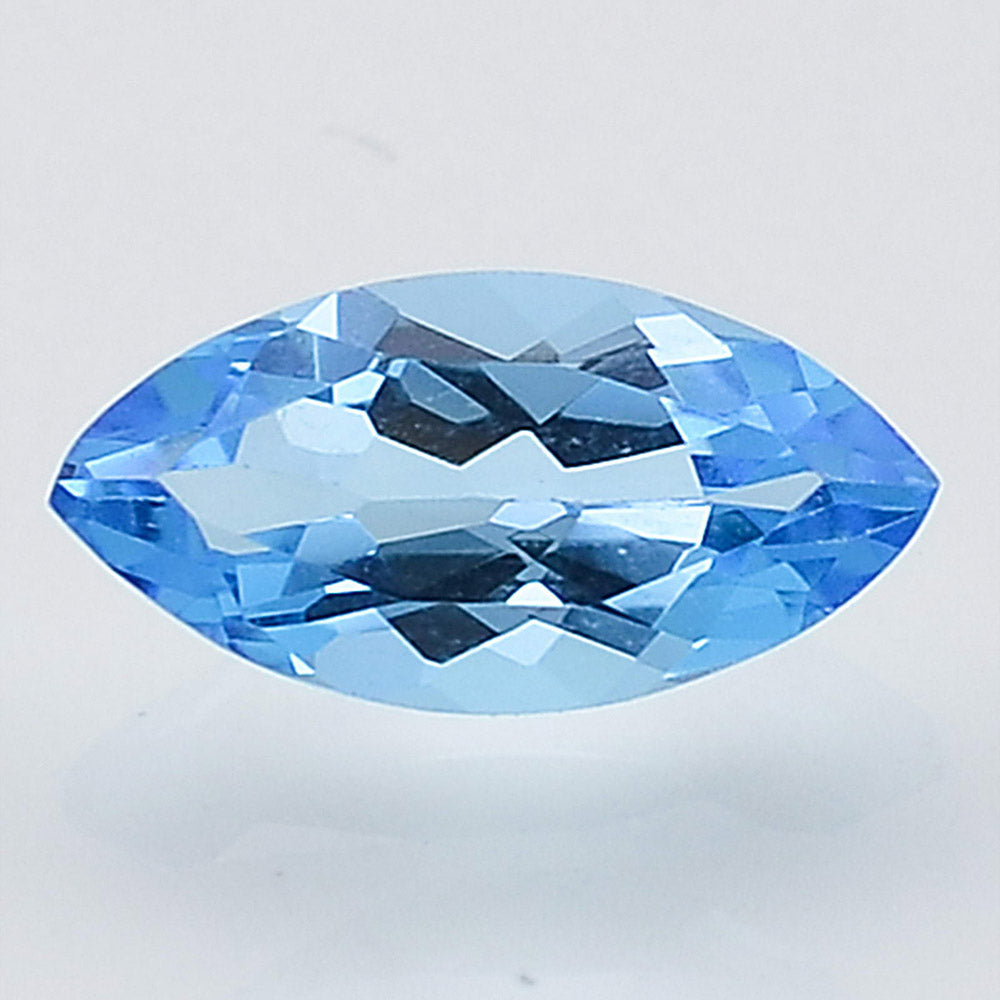 Natural Swiss Blue Topaz Marquoise Shape Standard Cut Loose Gemstone SBT1034