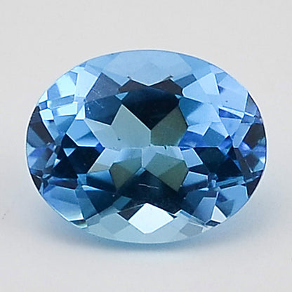 Natural Swiss Blue Topaz Oval Shape Standard Cut Loose Gemstone SBT1037
