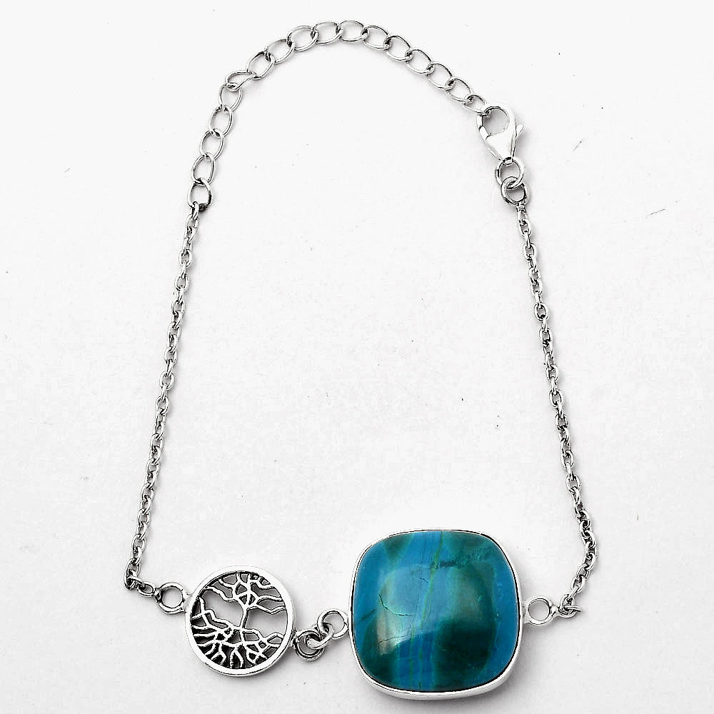 Tree Of Life - Azurite Chrysocolla Bracelet B-1032 SDB1906