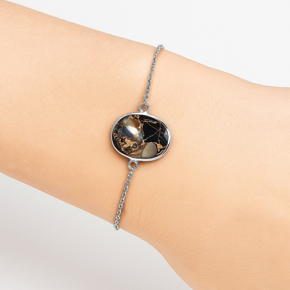 Natural Copper Abalone Shell Bracelet B-1023 SDB2735