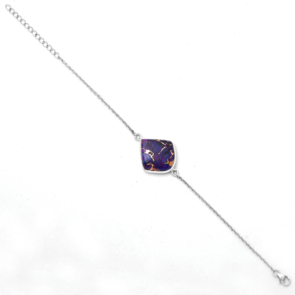 Copper Purple Turquoise - Arizona Bracelet B-1023 SDB2766