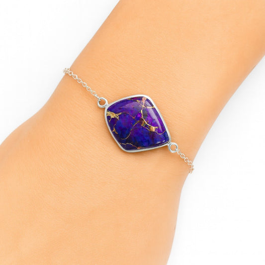 Copper Purple Turquoise - Arizona Bracelet B-1023 SDB2766
