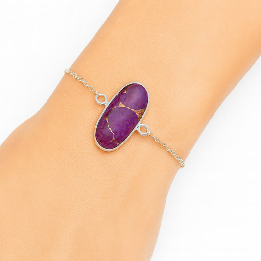 Copper Purple Turquoise - Arizona Bracelet B-1023 SDB2783