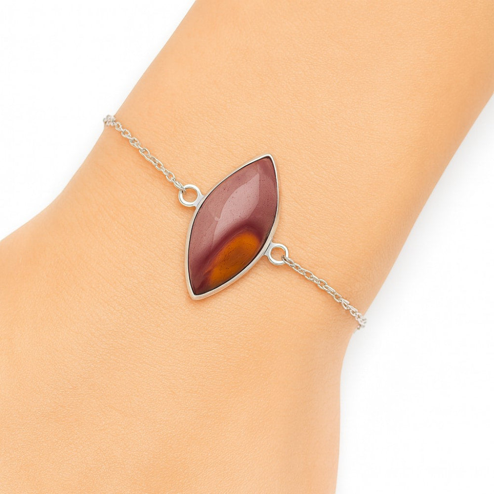 Natural Red Mookaite Bracelet B-1023 SDB2790