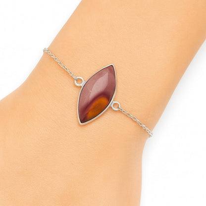 Natural Red Mookaite Bracelet B-1023 SDB2790