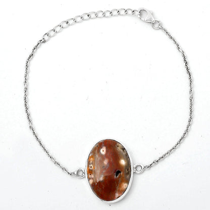 Natural Laguna Lace Agate - Mexican Bracelet B-1023 SDB2796