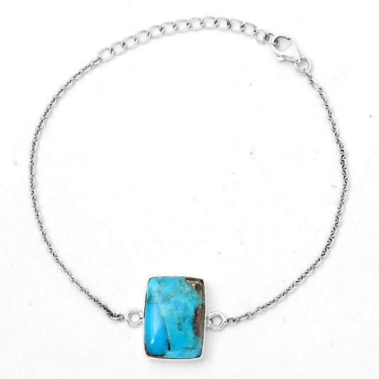 Natural Kingman Turquoise With Pyrite Bracelet B-1023 SDB2861