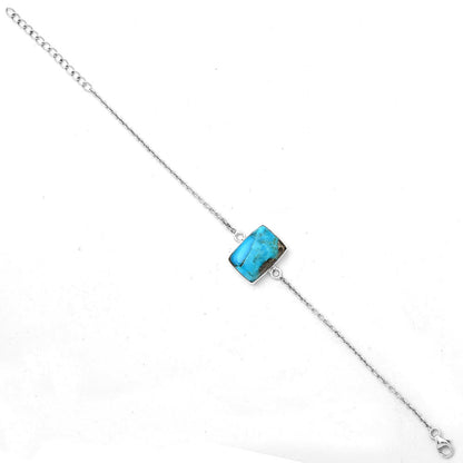 Natural Kingman Turquoise With Pyrite Bracelet B-1023 SDB2861
