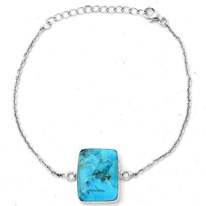 Natural Kingman Turquoise With Pyrite Bracelet B-1023 SDB2895
