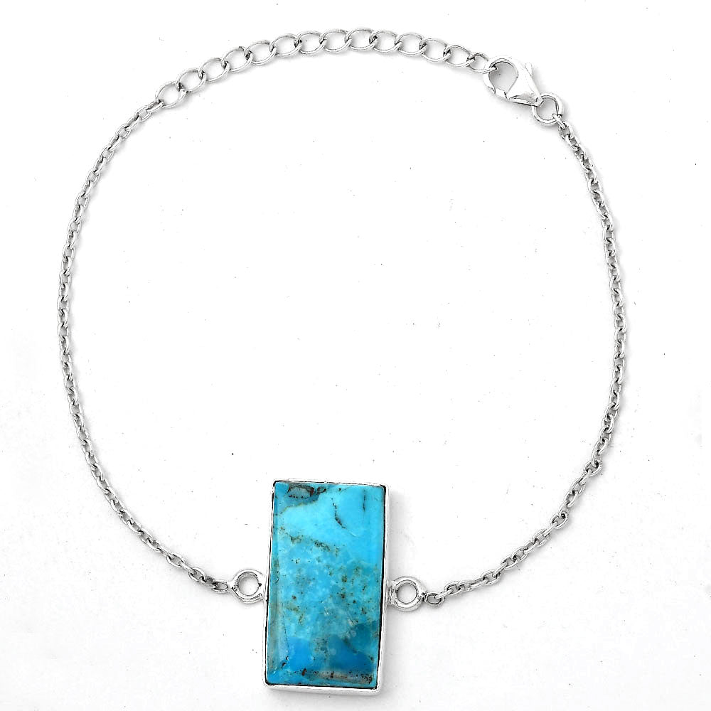 Natural Kingman Turquoise With Pyrite Bracelet B-1023 SDB2903