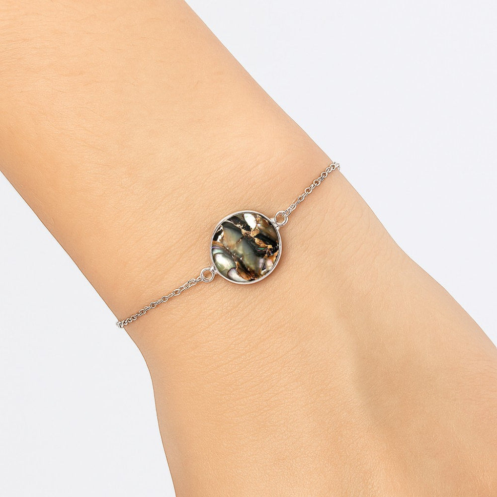 Natural Copper Abalone Shell Bracelet B-1023 SDB2933