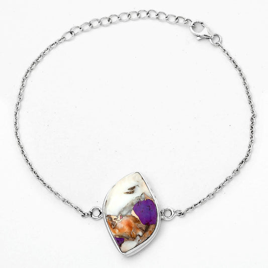 Spiny Oyster Turquoise - Arizona Bracelet B-1023 SDB2971