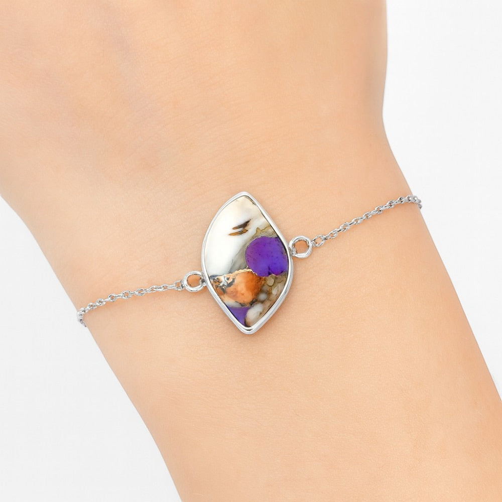 Spiny Oyster Turquoise - Arizona Bracelet B-1023 SDB2971