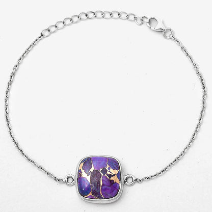 Copper Purple Turquoise - Arizona Bracelet B-1023 SDB3007
